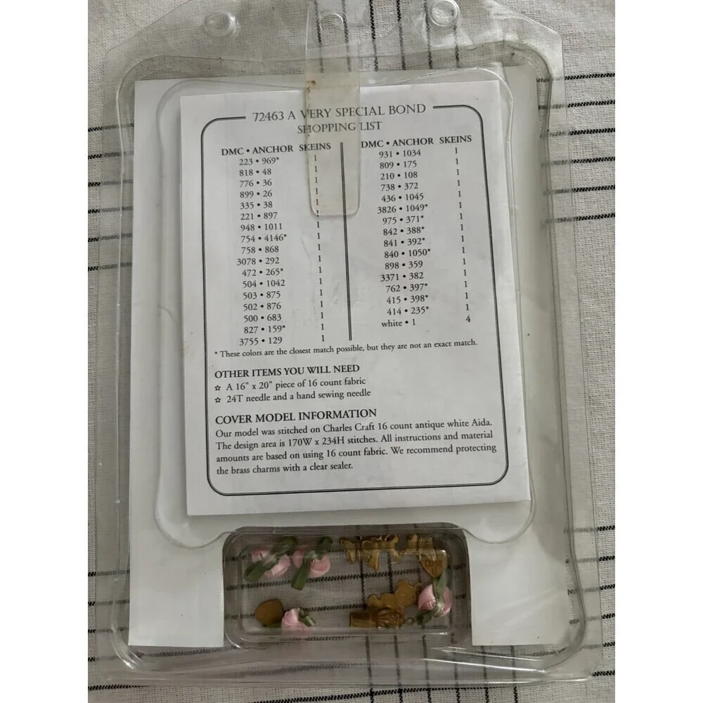 Dimensions  A Very Special Bond  Charts & Charms Cross Stitch Kit 72463
